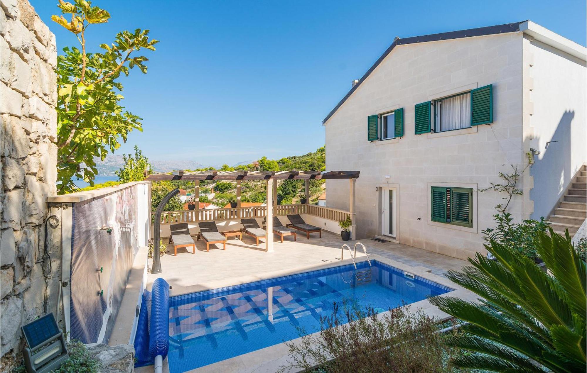 Nice Home In Postira With Outdoor Swimming Pool Exterior foto