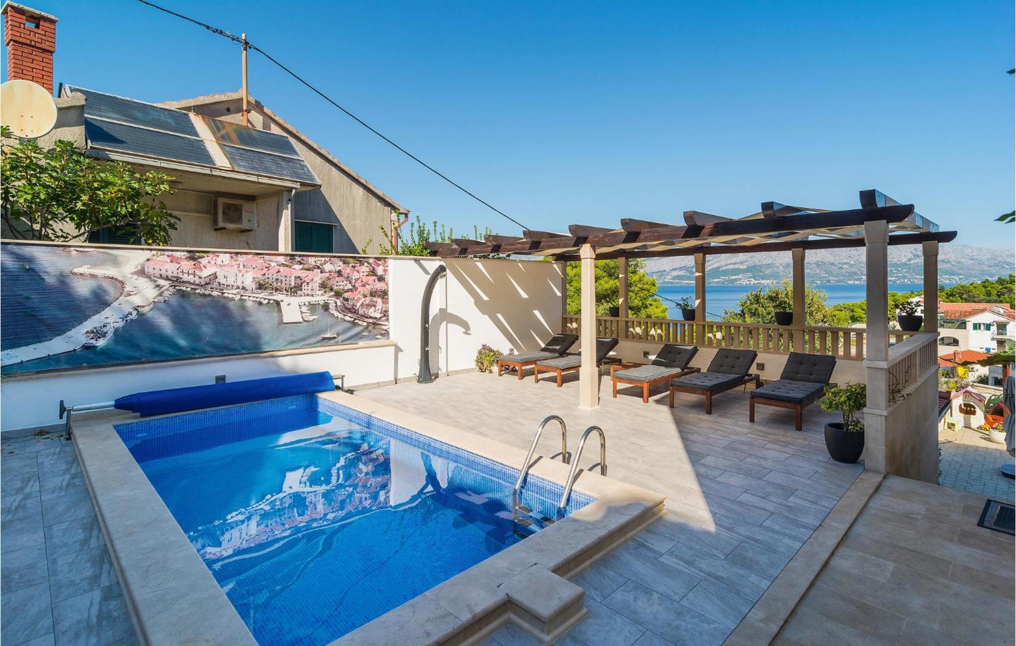 Nice Home In Postira With Outdoor Swimming Pool Exterior foto